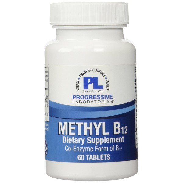 Progressive Labs Methyl B12 Supplement, 60 Count