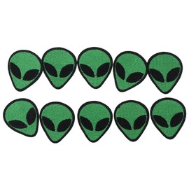 10PCS Alien Iron on Patches, Universe Alien Embroidered Patches, Sew On/Iron on Decorative Appliques for Jackets Clothes DIY