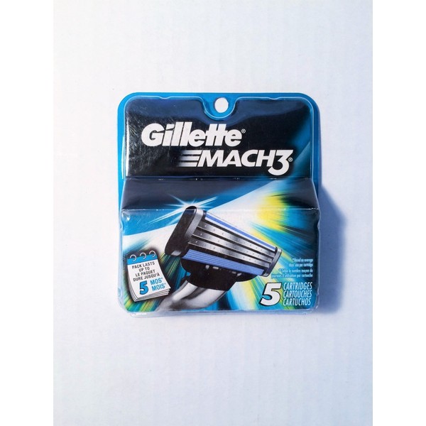 Gillette Mach3 Razor Blades (5 cartridges)