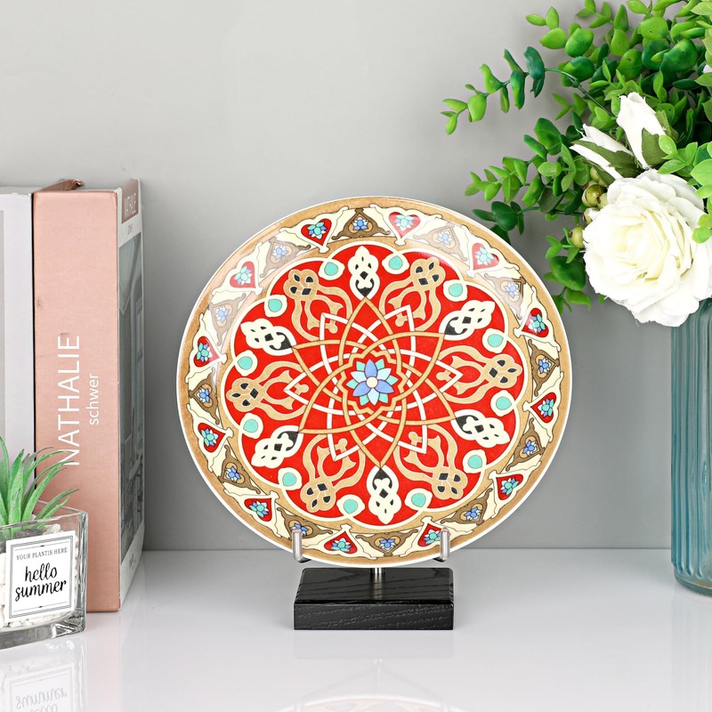 Hipiwe Adjustable Stainless Steel Arm Display Stand Easel with Wooden