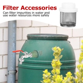 CTDMJ Kugelauslaufhahn 3/4 Zoll Kugel-Auslaufventil Messing Wasserhahn für Regentonne mit Filterstopfen Universal Frostsicher Garten Wasserhahn Kugel-Auslaufventil für Garten Schlauch (Rot)