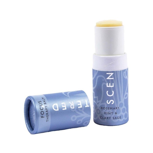Scentered Focus Aromatherapy Balm Stick - Supports Concentration, Alertness & Clarity - Rosemary & Mint Blend