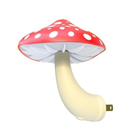 Colorful Life Remote Control Mushroom Night Light – Three‑Color Warm LED Bedside Lamp, Cute Mushroom Design with Dimmer & Timer (Warm Red/Green/Yellow)