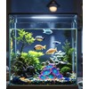 ZtohPyo Glowing Effect Soft Anemone Aquarium Fish Tank Decorations Silicone