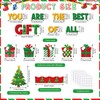 Moinchore 86 Pcs Christmas Bulletin Board with Christmas Tree Borders