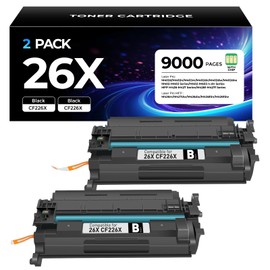 26X CF226X 2 Pack Toner Cartridges High Yeild Compatible for 26X 2 Pack