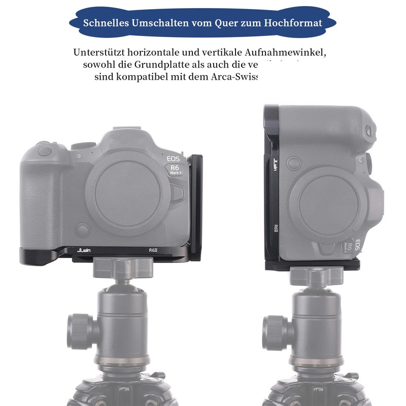 FOTGA Vertical Quick Release Plate L Bracket for Canon EOS