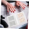 Healvian 20sheets Art Nail Sticker Binder Pp Nail Stencils Organizer