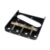 OVSAL Vintage Fixed Guitar Bridge with Brass Compensated 3-Saddle Steel