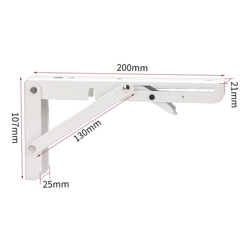 Catekro Folding Console 200 mm, 2 Pieces Folding Console Heavy