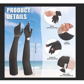 2 Pares de Guantes Largos de Protección Solar para Mujer, UPF 50+, con Pantalla Táctil y Antideslizantes – Ideales para Conducir, Ciclismo y Deportes al Aire Libre