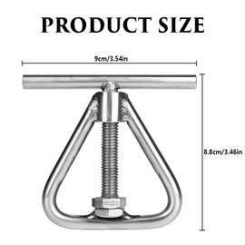 ZEACCT 1 Pcs Nut Cracker, Stainless Steel Pecan Cracker, Triangle Nut Clip Opener, Heavy Duty Walnut Cracker, Nut Shell Opening Tool, Ideal for Macadamia Nuts, Hazelnuts, Almonds, Pecans