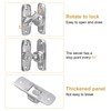 sourcing map 90/180 Degree Barn Door Lock, 2 Set No