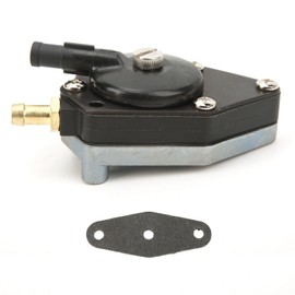 Fuel Pump With Gasket 433387 Black Strong Strength Replacement for Johnson Evinrude 20hp 1985‑1989