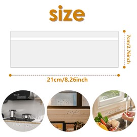 WD&CD 60PCS Window Fly Trap Sticker for Indoors Sticky Glue Traps Fly Paper Sticky Strips Clear for Outdoors Indoors Home School for Restaurant Canteen Transparent