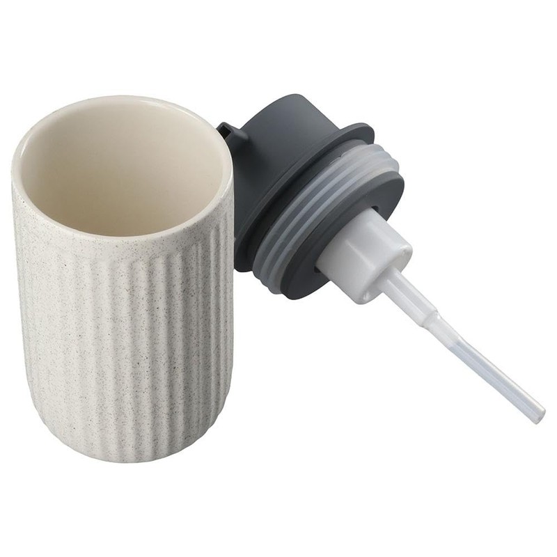 Benytro Simple Ceramic Foam Bottle Pressing Dispenser Bottle,Fillable Ceramic Hand