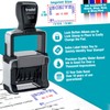 Trodat 5430 Professional Self-Inking Date Stamp with Paid - Red