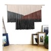 Macrame Wall Hanging Large Black Tie-Dye Geometric Décor Bohemian Yarn