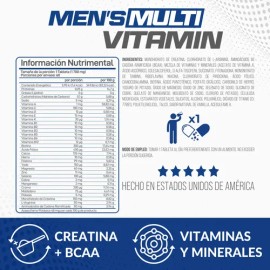 Forzagen Essentials Multivitamínico para Hombres  Mens Multivitamin 60 Tabs                                                                           