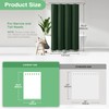 Dynamene Stall Fabric Shower Curtain, 54x78 Inch Boho Tufted Chevron