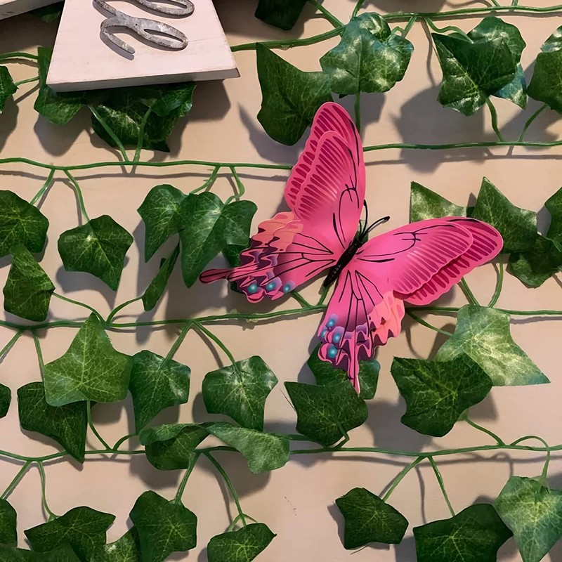 OPSEAM Butterfly Wall Decor 24/48 PCS, 3D Butterflies Stickers for