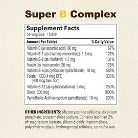Puregen Labs Super B Energy Complex with Vitamin C - Immune Health, Energy & Nervous System Support - Non-GMO, Gluten-Free 100 Vegetarian Tablets