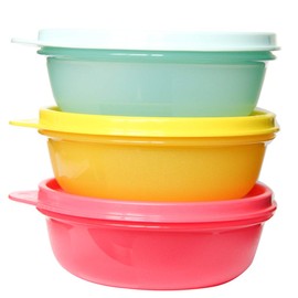 Tupperware S.S. Bowl Airtight Storage Container Set of (3 x 1,27 Cups)