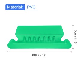 uxcell Hanging File Folder Tabs, 2 Inch File Folder Tabs and Inserts Plastic Clear File Folder Labels Filing Tabs for Hanging File Folders, Green, 50 Pcs