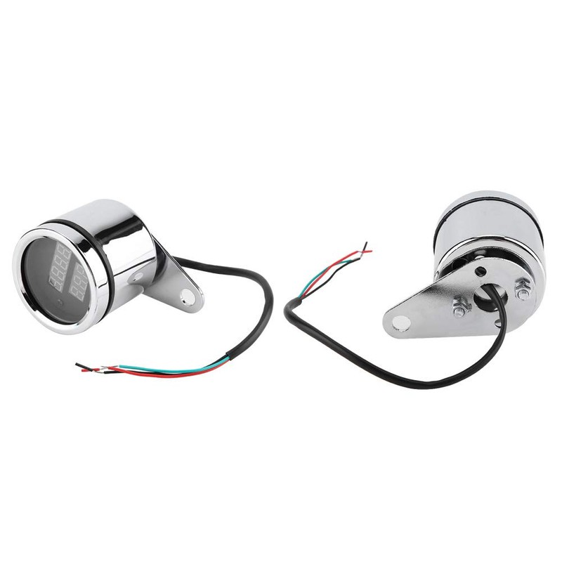 Tachometer Display, 2 in 1 Motorcycle LED Digital Voltmeter Tachometer