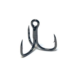 wLure Fishing Hooks Treble Hooks for Hook Upgrade Cutting Blade 4X Strong Short Shank Black Nickle FH38HP60#8