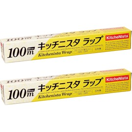 KitchenNista Kitchen Wrap, Household Wrap, Made in Japan, Clear, Approx. 11.8 inches (30 x 100 m), Set of 2