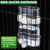 Yaomiao 4 Pcs No Mess Bird Feeders Automatic Parrot Water