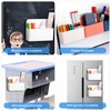 TEBOKHAD Marker Box 1 Piece Large White Pen Box 2