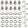 Marine Grade Turn Button Fastener Kits with Eyelet Bases Screws,