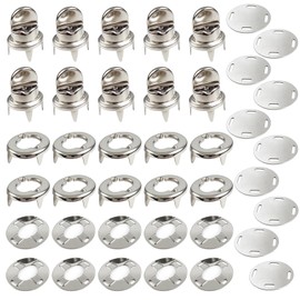 Marine Grade Turn Button Fastener Kits with Eyelet Bases Screws, Boat Twist Lock Tools for Canopy Canvas Cover Hardware Accessories, Set of 10 (B)