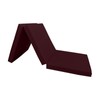 Danfuton Burgundy Trifold Foam Beds, Shikibuton Foldable Ottoman Mat Sit