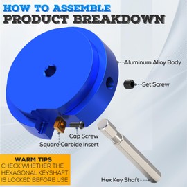 BLEKOO PVC Pipe Reamer 3 Inch, PVC Socket Saver, Fit Into Standard 1/2" Drills