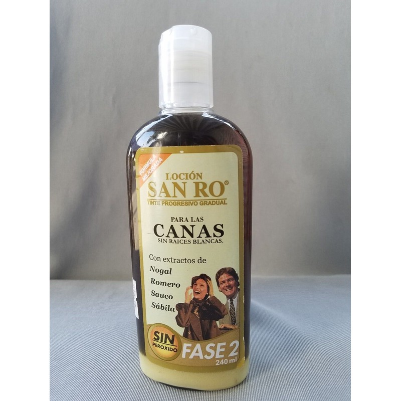 SAN RO Gray Hair Shampoo & Hair Lotion Coloring Treatment~Herb