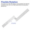 sourcing map 4pcs Door Hinge, 5.9 Inch Pivot Hinges 7-Shaped
