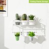 ESOW Paper Towel Holder with Shelf Storage, Adhesive Wall Mount