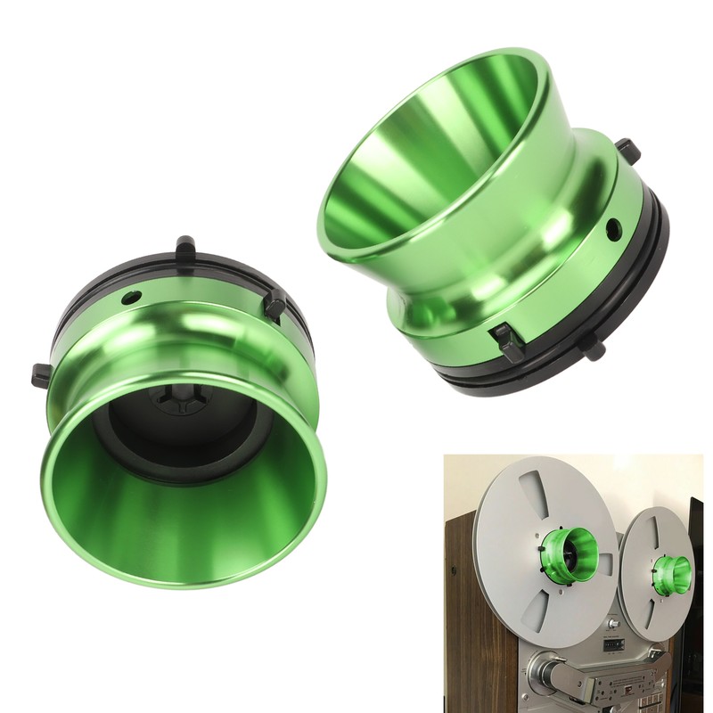 1 Pair 10 Inch Opener Polished Aluminum NAB Hub Adapters