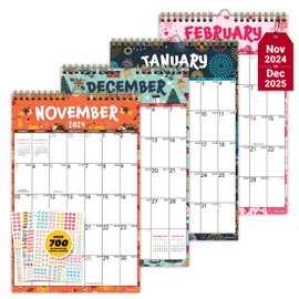 Decorably 18 Month Academic Small Calendar 2024-2025 Wall July 2024 to December 2025, 5.5x8.5in 2024 Small Wall Calendar 2024-2025 Wall Calendar, Academic Wall Calendar 2024-2025 Small Calendar 2024