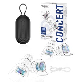 Hearprotek Concert Ear Plugs, 2Pairs Reusable high Fidelity Musician Ear Plugs for Concerts Loud Music-Noise Reduction Ear Protection earplugs for Rave,Festival,Music,Tinnitus Relief