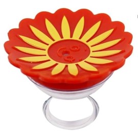 Yellow Hummingbird Feeder,Creative Portable Feeding Water Tool Bird Accessories Plastic with Ring Handheld Birds Water Feeder Wild Bird Feeders