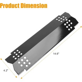 DwellWel Grill Heat Plates for Nexgrill 720-0830H, 720-0888, 720-0882A, 720-0896B -5 Pack