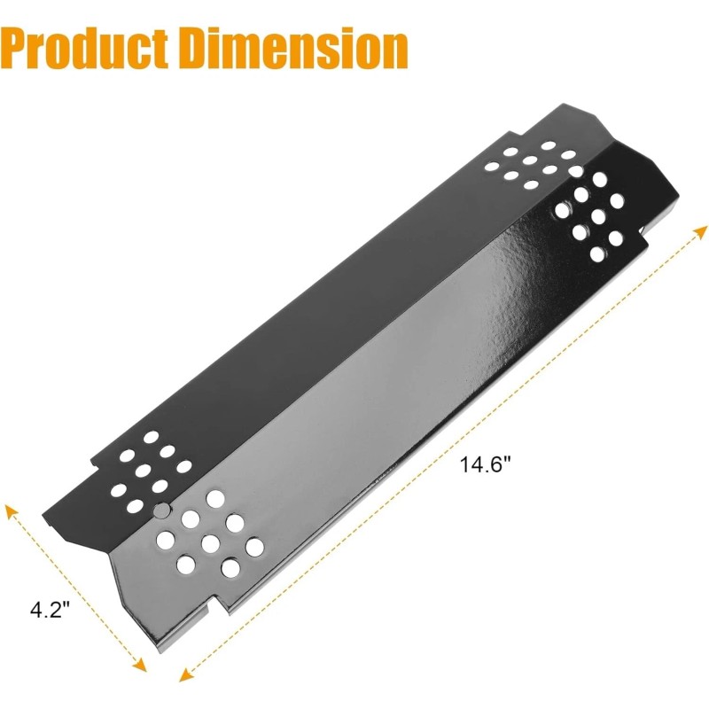 DwellWel Grill Heat Plates for Nexgrill 720-0830H, 720-0888, 720-0882A, 720-0896B