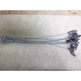 Berkshire 12 Heavy Duty Berkshire Stakes W/ 18" 3/32nd Cable Anchors Trapping Traps Coyote