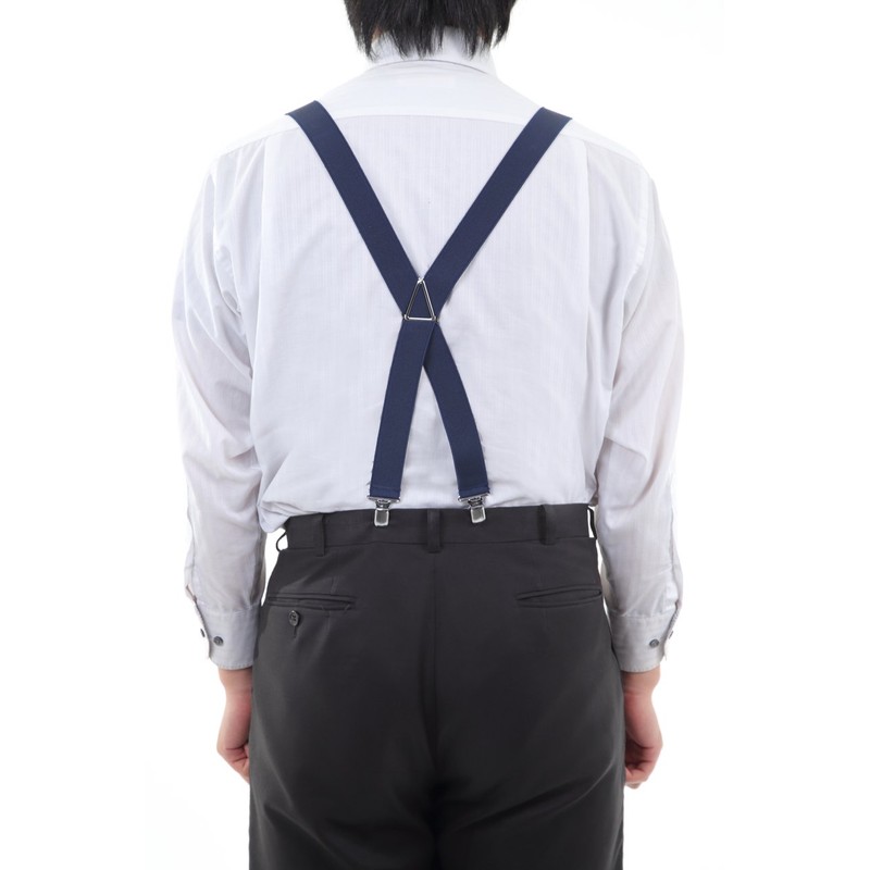 Peace Kobo Suspenders, 1.2 inches (30 mm) X Shape, Mambo