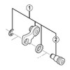 Shimano Unisex-Adult Soporte Cambio/Puntera Fahrradwechsel, Mehrfarbig, One Size