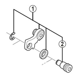 Shimano Unisex-Adult Soporte Cambio/Puntera Fahrradwechsel, Mehrfarbig, One Size